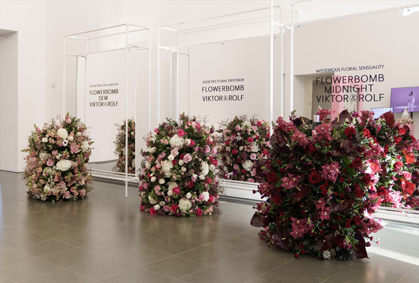 Floral display for Victor & Rolf